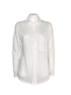 Camicia over lino elastame
