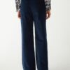 Pantalone wide leg velluto 1000 righe