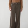 Pantalone 5 tasche bull wide leg