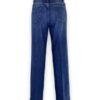 Jeans right straight leg mid tone stone wash