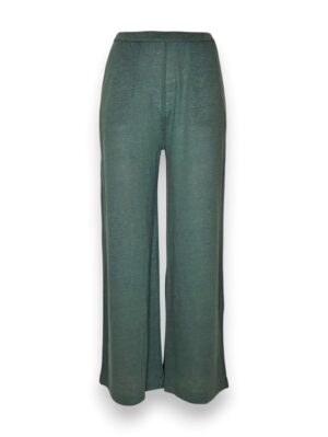 Pantalone palazzo lino elastane