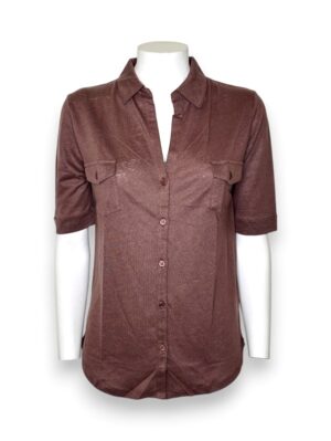 Polo mezza manica lino elastane