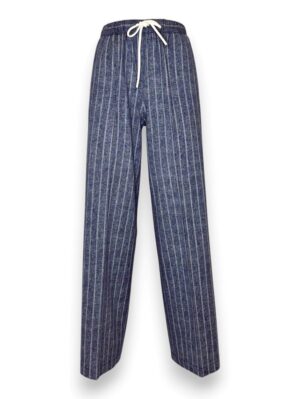 Pantalone palazzo+culisse gessato