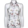Top+fiocco cotone stampa fiori
