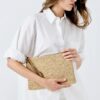 Pochette rafia intrecciata