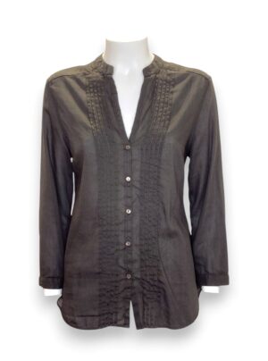 Camicia manica lunga senza collo+bastine