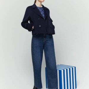 Peacoat corto panno doppiopetto