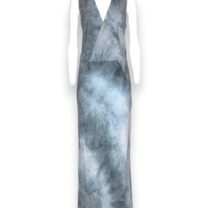 Abito lungo senza maniche viscosa tie-dye