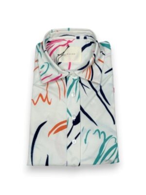 Camicia manica lunga over corta no stiro