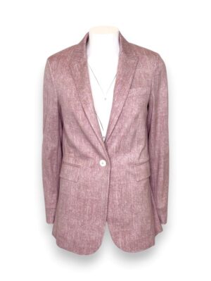 Giacca monopetto over spigata