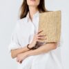 Pochette rafia intrecciata