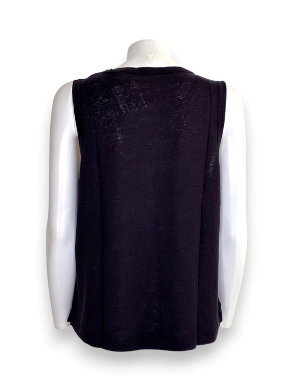 Canotta lino elastane