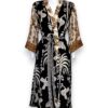 Kimono lungo+cintura seta fantasia