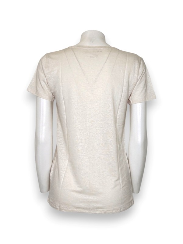 T-shirt mezza manica lino elastane