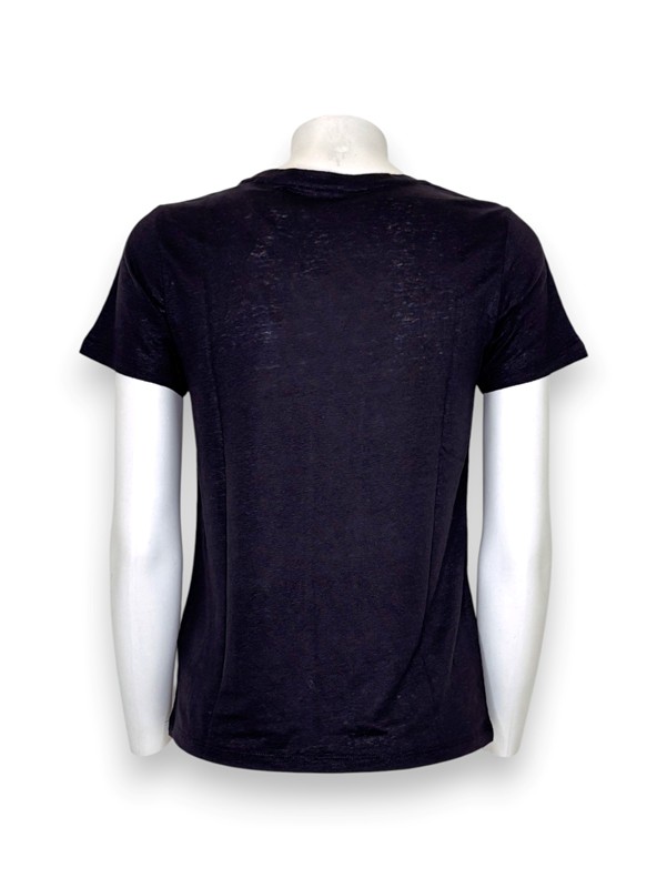 T-shirt mezza manica lino elastane