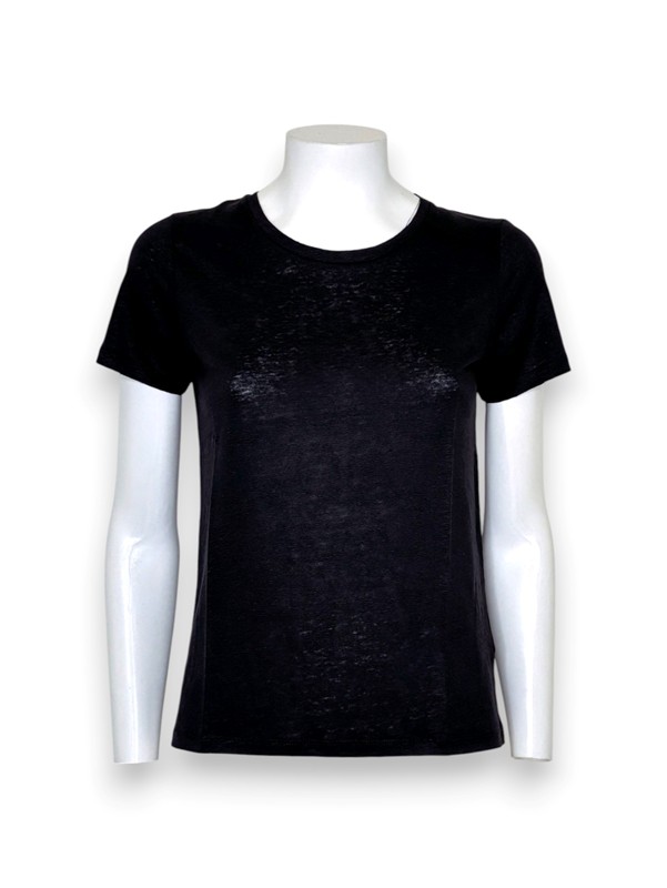 T-shirt mezza manica lino elastane
