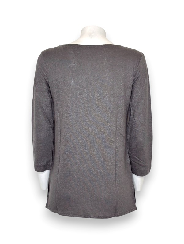 Barchetta manica 3/4 lino elastan