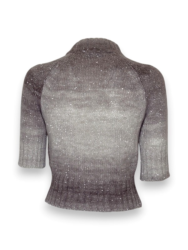 Lupetto lana mezza manica sfumata lurex