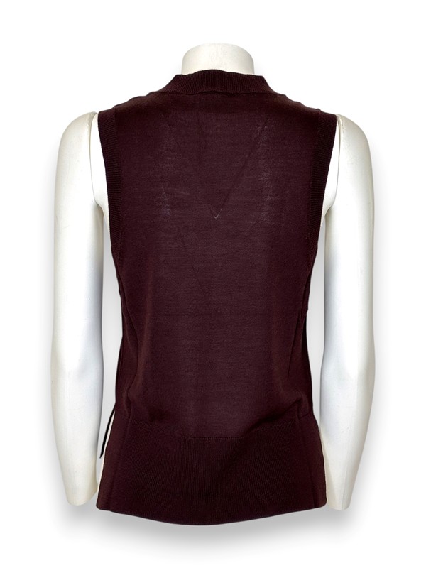 3E375C58E0794ACDDA5F7E62B3273817_ Gilet scollo v lana merino