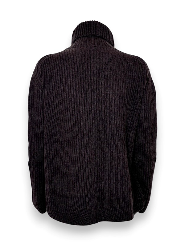 Dolcevita a coste misto cashmere