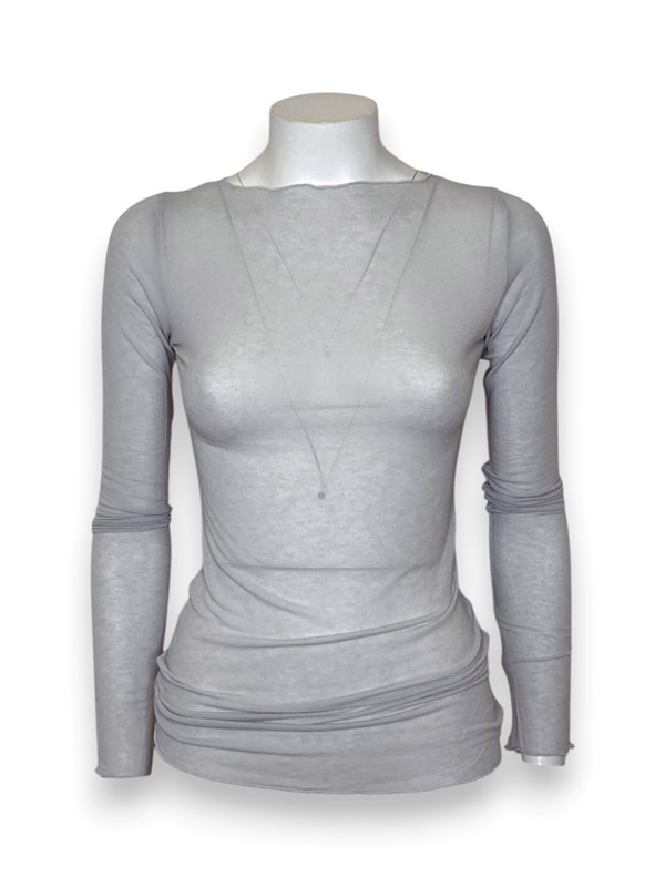 Scollo barca garza misto cashmere