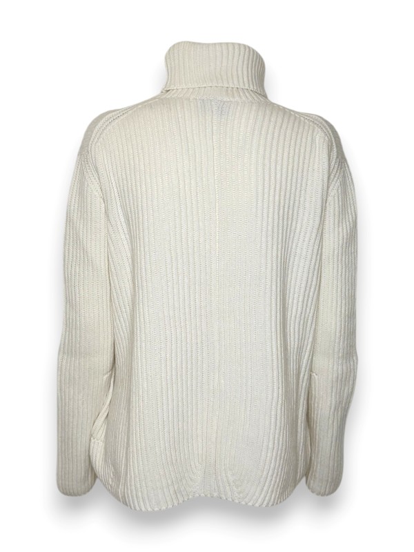 Dolcevita a coste misto cashmere