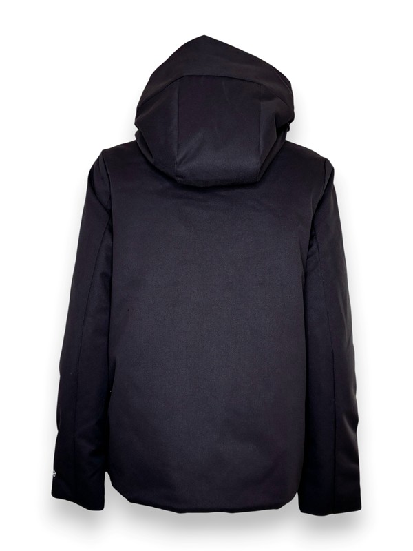 Ecopiumino con cappuccio lana tecnica