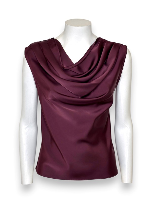 Top graffato in raso