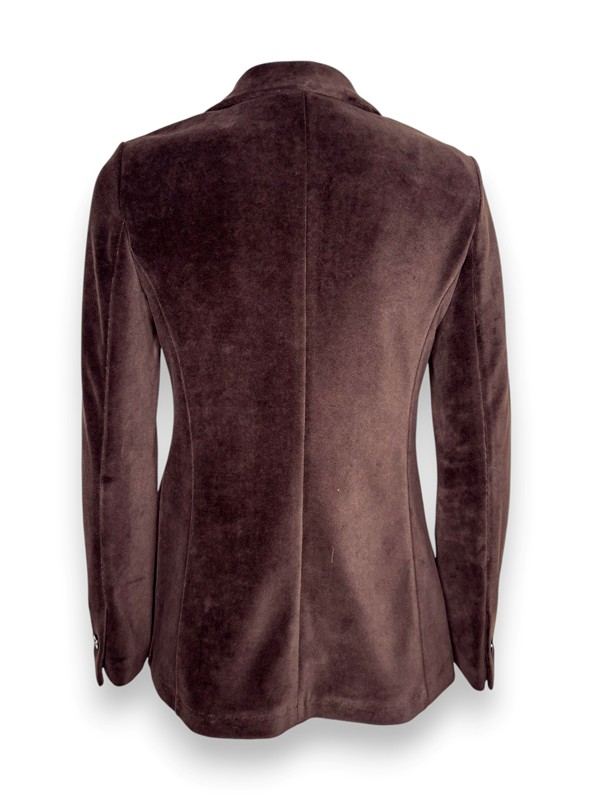 Giacca mono petto velluto liscio
