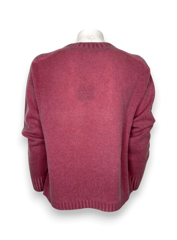 Girocollo boxy tinto freddo lana cashmere