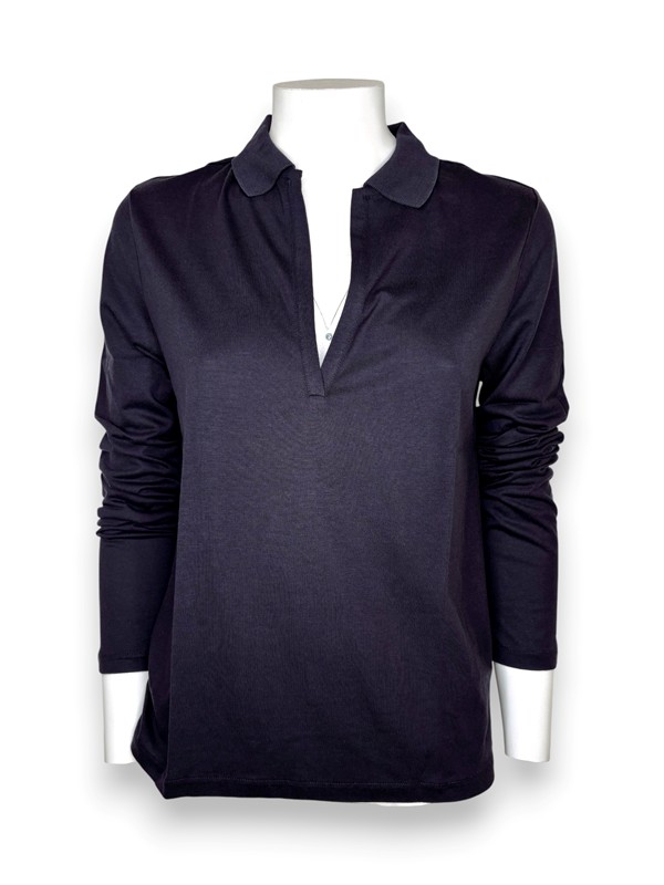 Polo manica lunga lyocel cotone