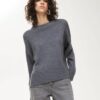 Girocollo lana over misto cashmere