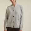 Cardigan melange lana merino