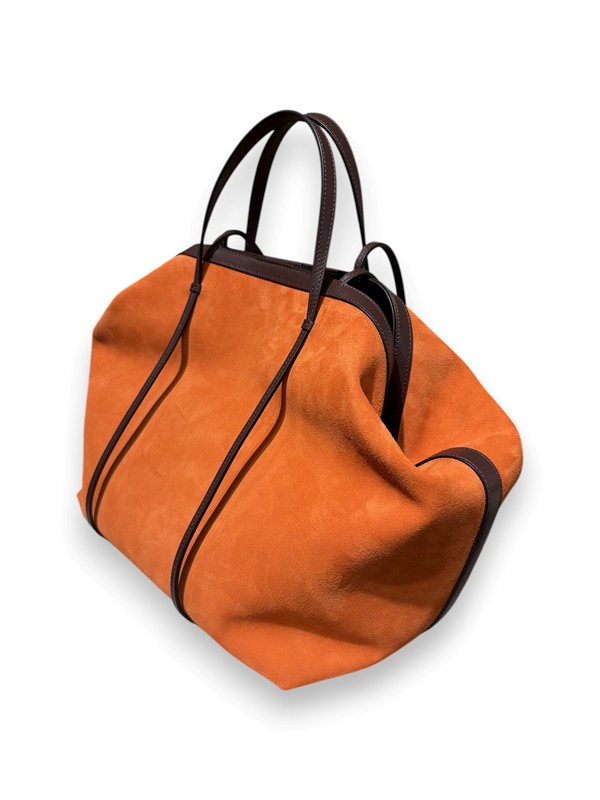 Borsa 2 manici camoscio