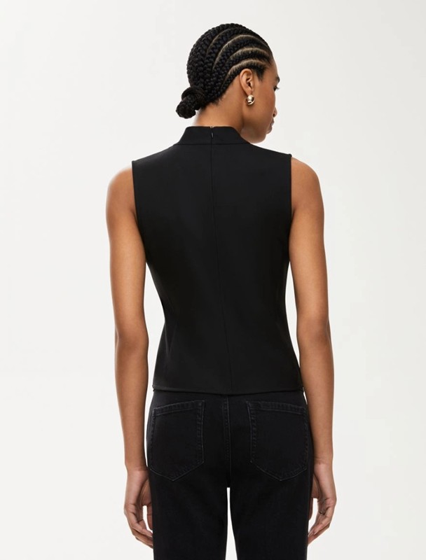 Top con nodo twill strech