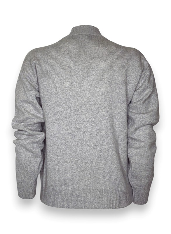 Cardigan melange lana merino