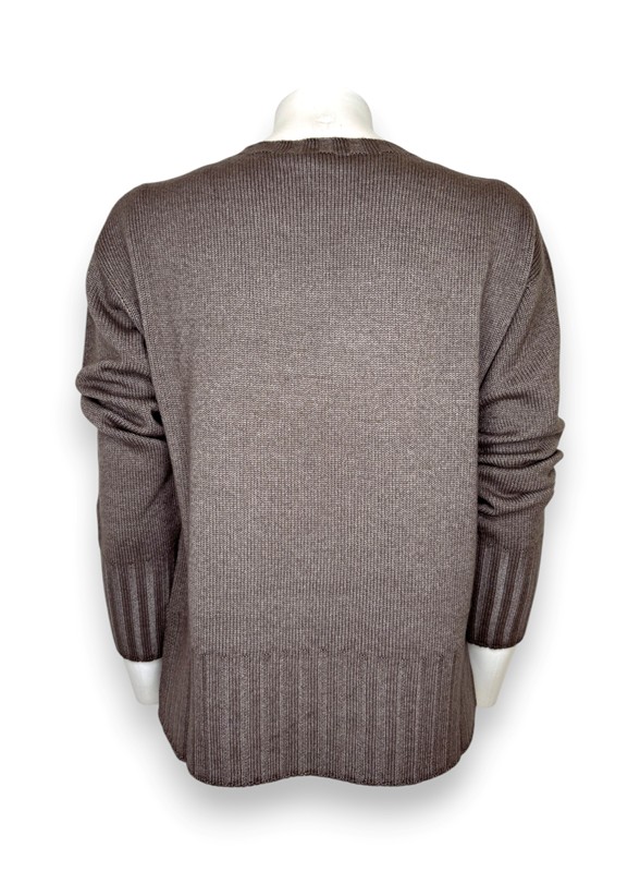 Girocollo slim pura lana melange