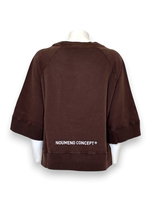 8B48B2264774EFE28FF4AE6AC2D58C47_ Girocollo felpa crop manica 3/4