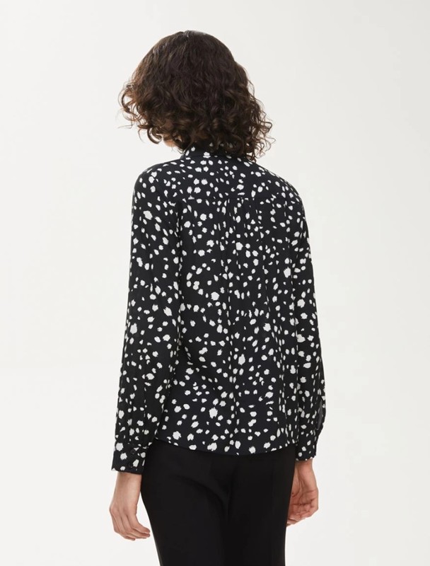 Camicia viscosa macchie pois