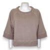 A23611F359B81AD74A36D38194F00509_ Girocollo felpa crop manica 3/4