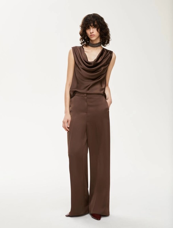 Pantalone palazzo raso