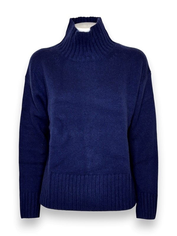 Maglia collo vulcano cashmere