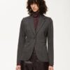 Blazer 1 bottone gessata spigata
