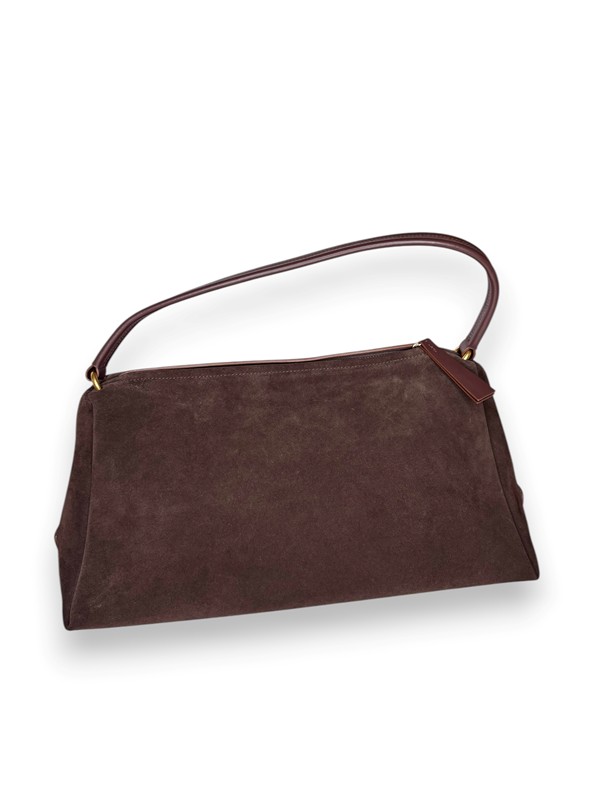 Borsa 1 manico triangolo camoscio