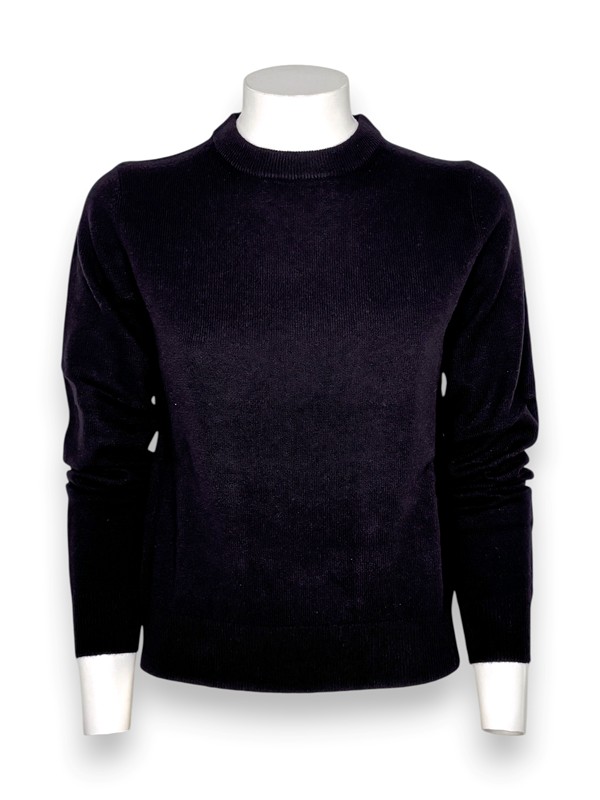 Girocollo scivolato lana merino