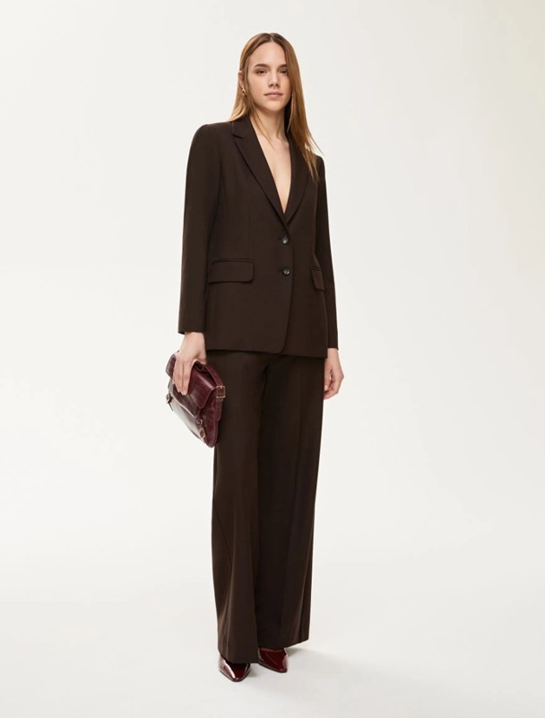 Blazer scivolato twill strech