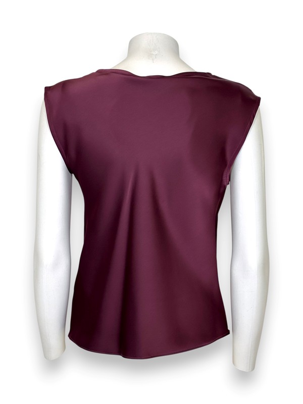 Top graffato in raso