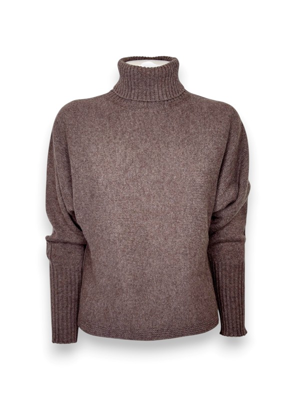 Dolcevita maniche pipistrello lana cashmere