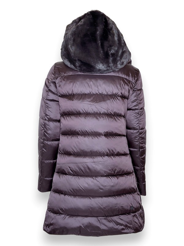 Ecopiumino+interno ecopelliccia+cappuccio