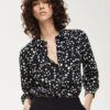 Camicia viscosa macchie pois